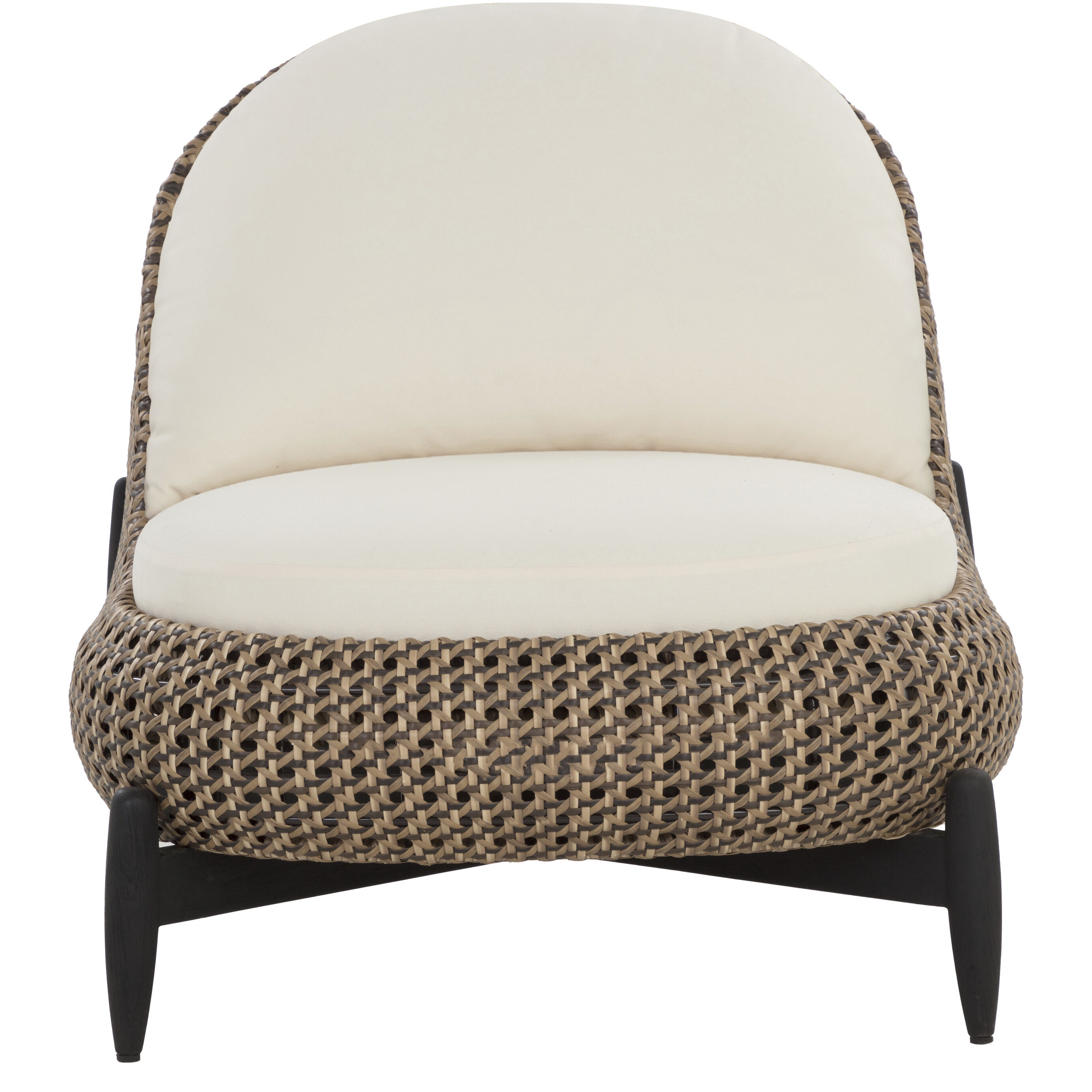Carilo Stinson Cream Outdoor Lounge Chair